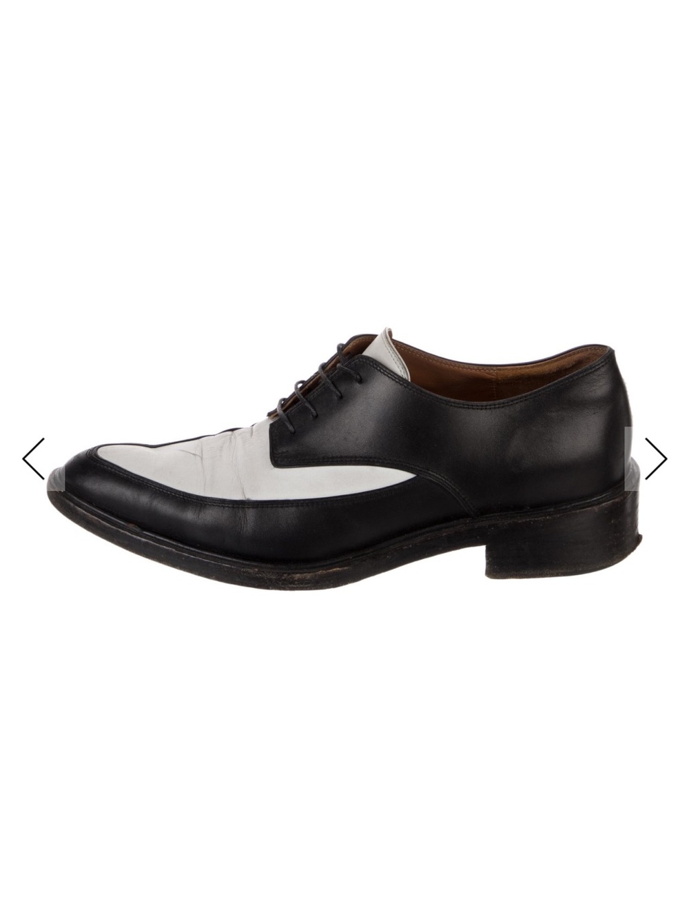 Givenchy Black and White Two-Tone Leather Loafer